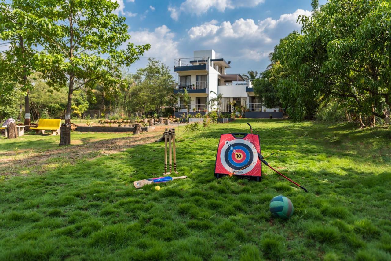 Saffronstays Lakeview Nivara - Farm Stay Villa With Private Pool Near Пуна Экстерьер фото