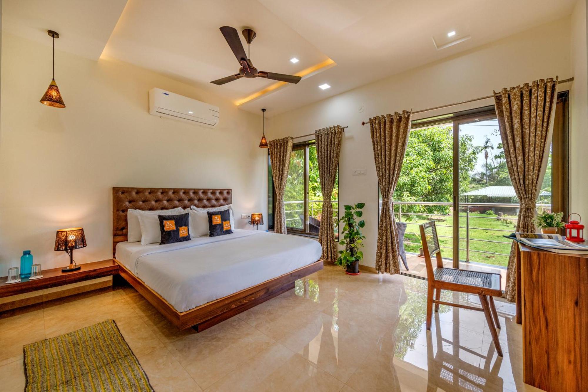 Saffronstays Lakeview Nivara - Farm Stay Villa With Private Pool Near Пуна Экстерьер фото